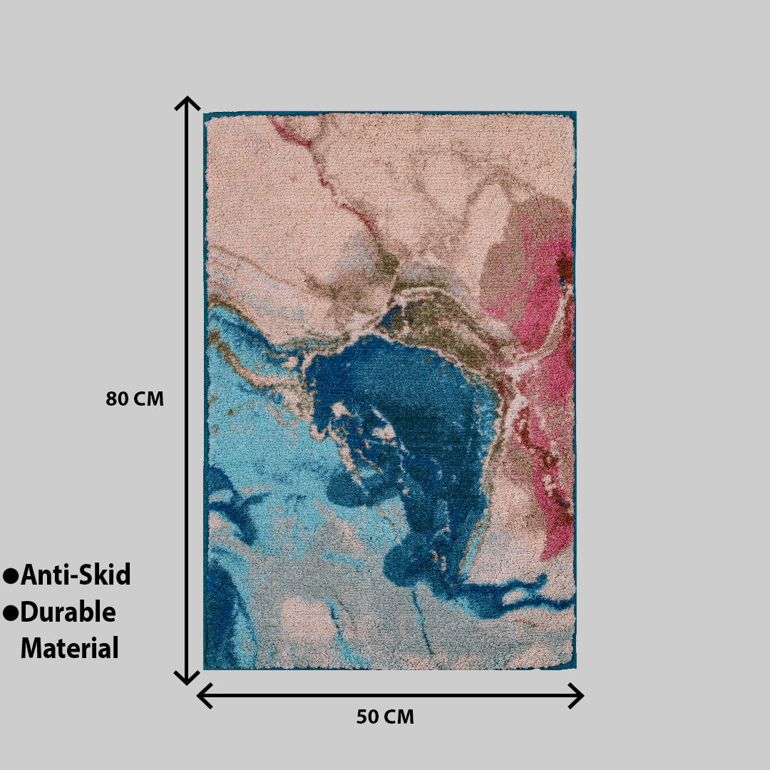 Premium Multi Colour Micro Print Mat (50x72) CM