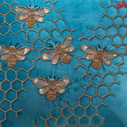 aqua bee design cushion3