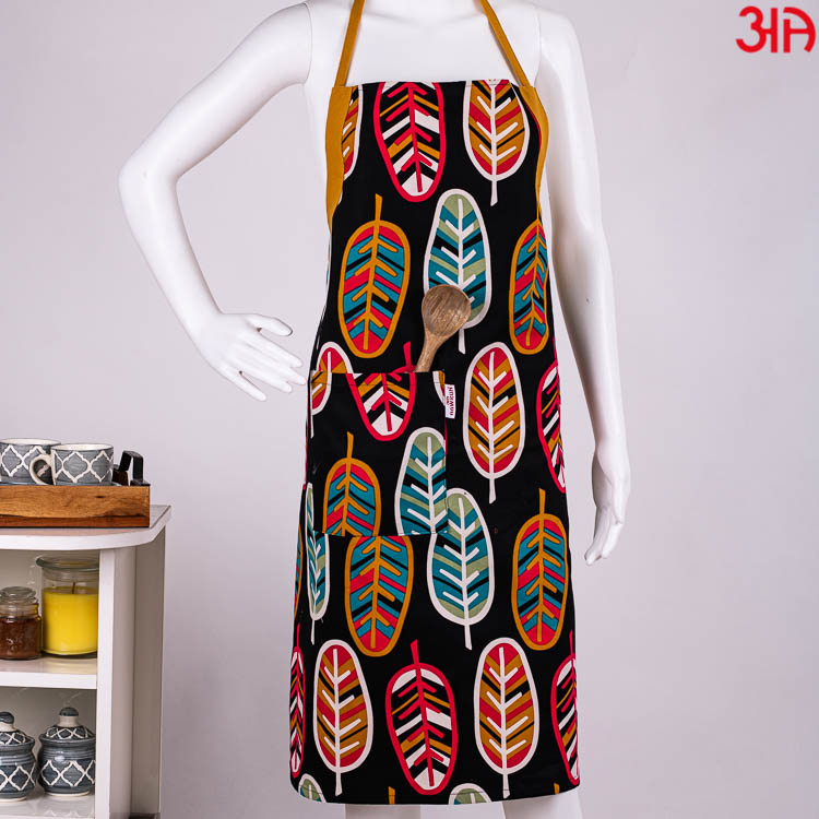 banana leaf design cotton apron