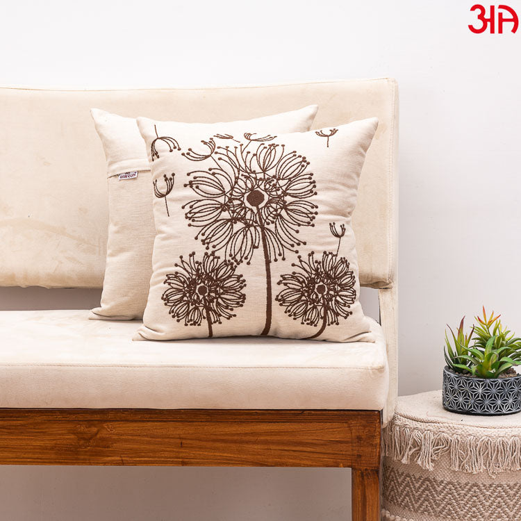 Dandelion Cotton Cushion Covers for Cozy Decor