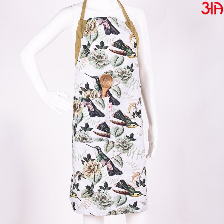 bird design cotton apron3