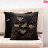 black bee design cushion