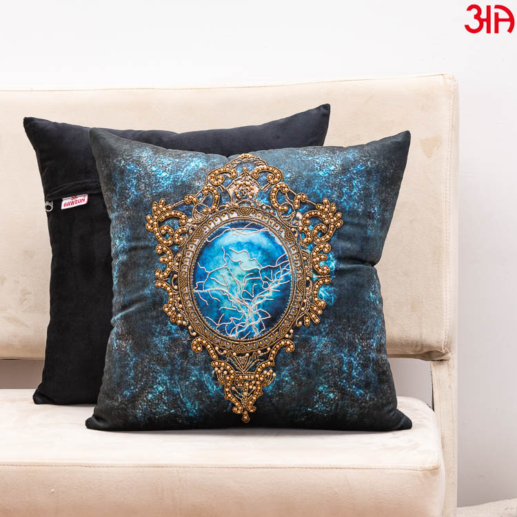 Velvet Mirror Print Cushion Covers