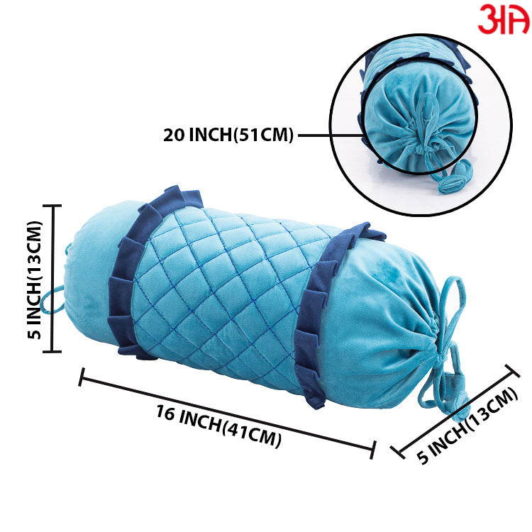 blue bolster measurement cover