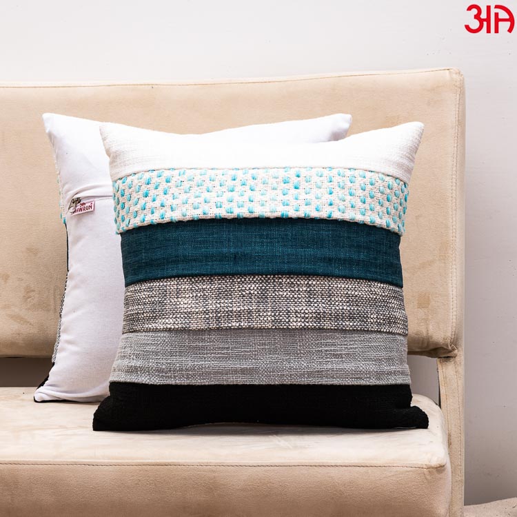 blue cushion cover