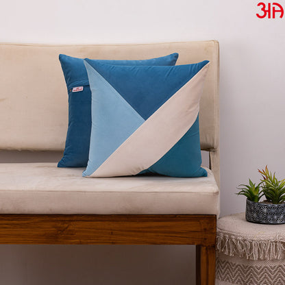 blue triangle block cushion2