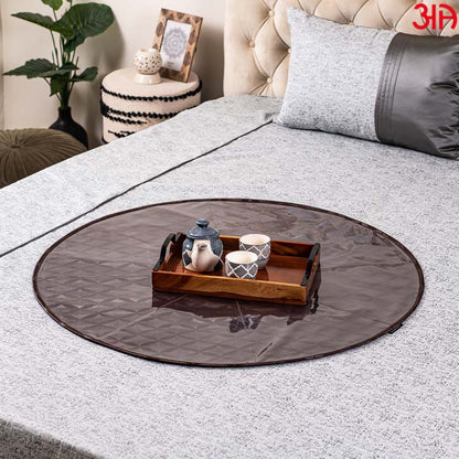 brown round bed mat3