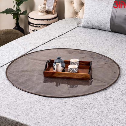 round brown bed mat for home3