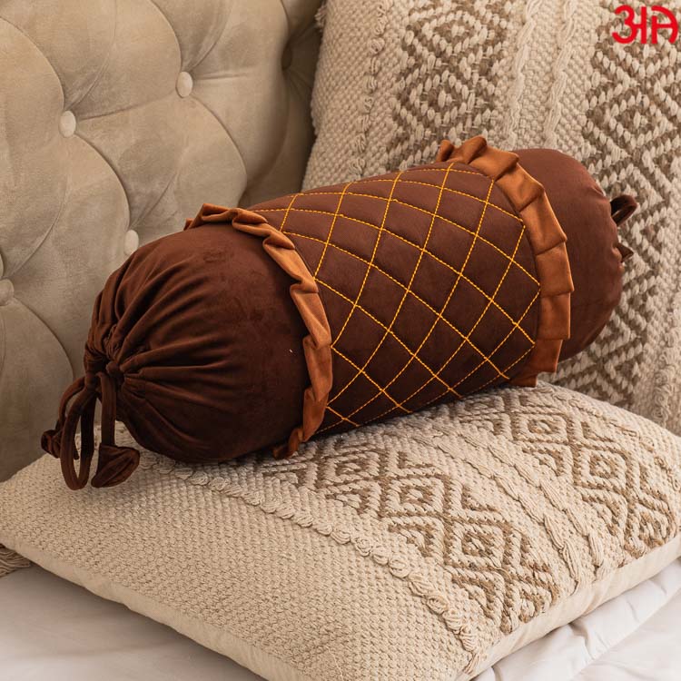 brown bolster cover