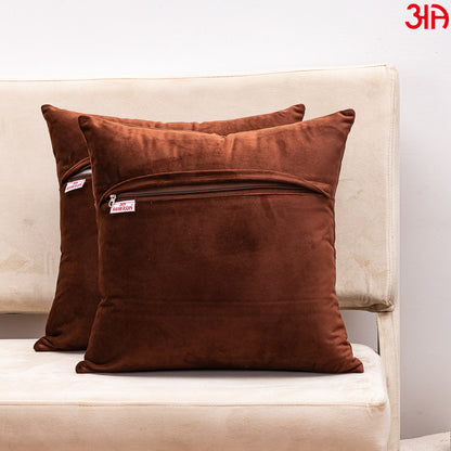 metallic buddha cushion brown4