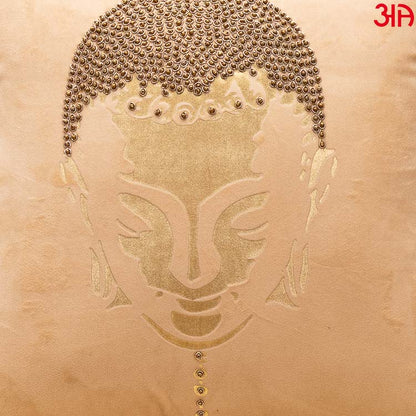 metallic buddha cushion cream3