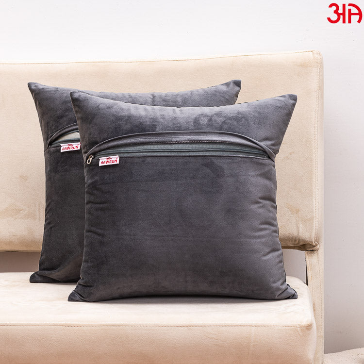 metallic buddha cushion grey4