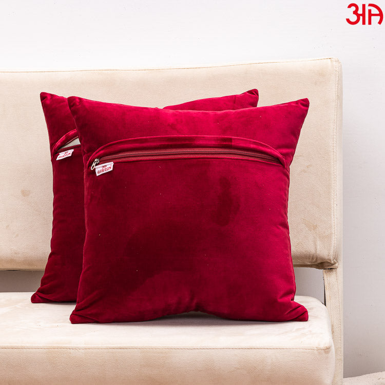 metallic buddha cushion maroon4