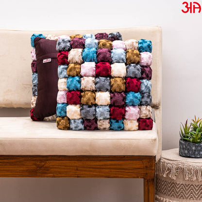 bubble design multi color cushion2