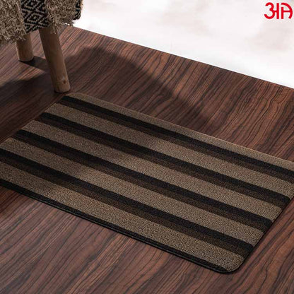 chocolate stripe anti skid doormat