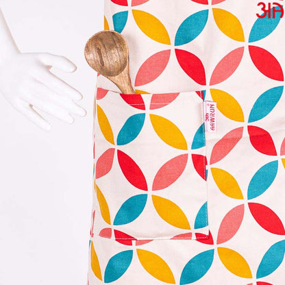 geometric pattern printed apron2