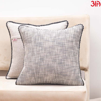 grey cotton cushion
