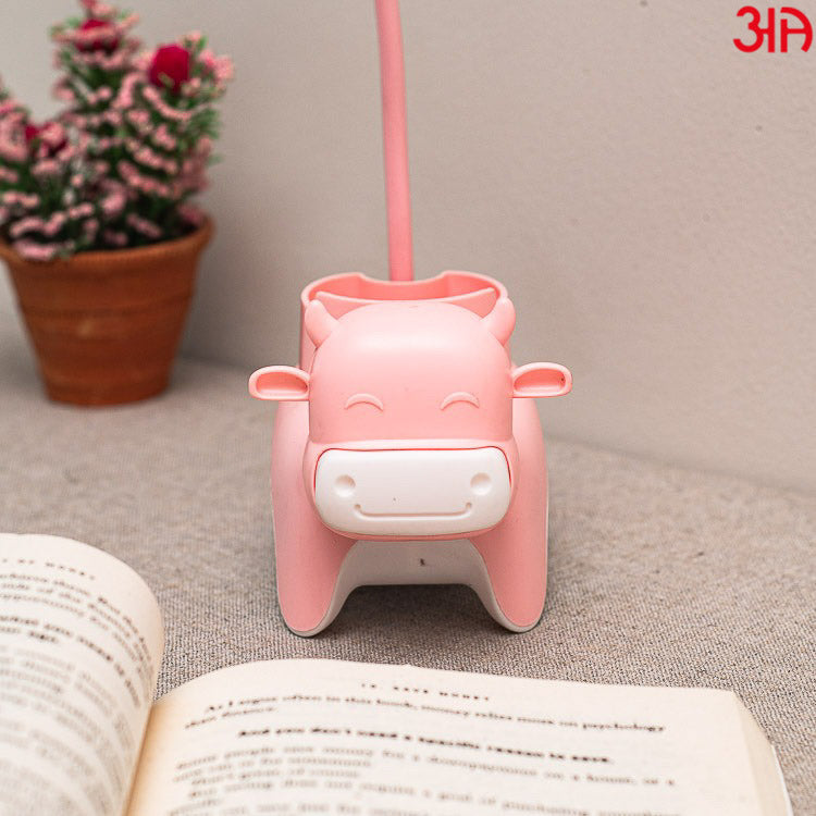 pink cow led study lamp3