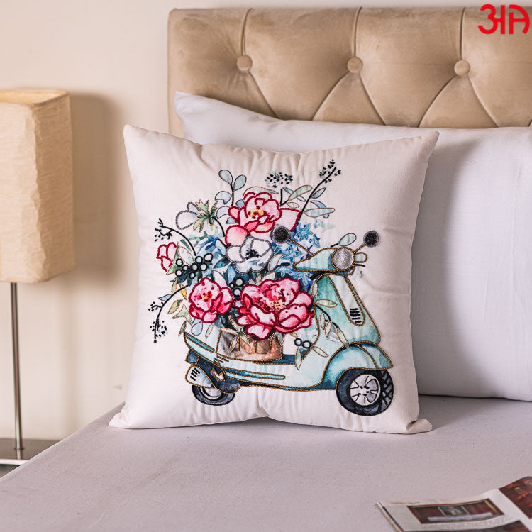 vespa scooty design cushion