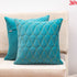 blue diamond design cushions