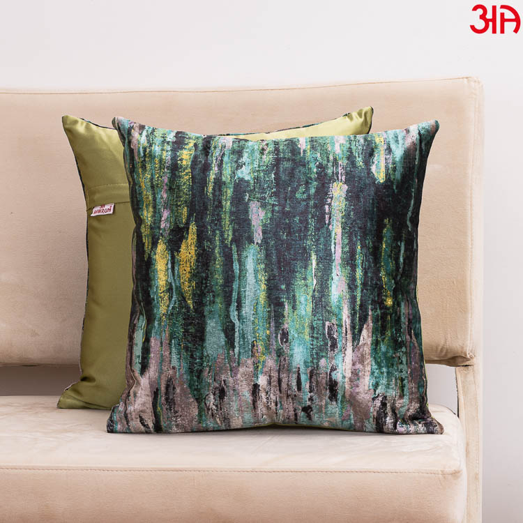 flower printed cushion cover