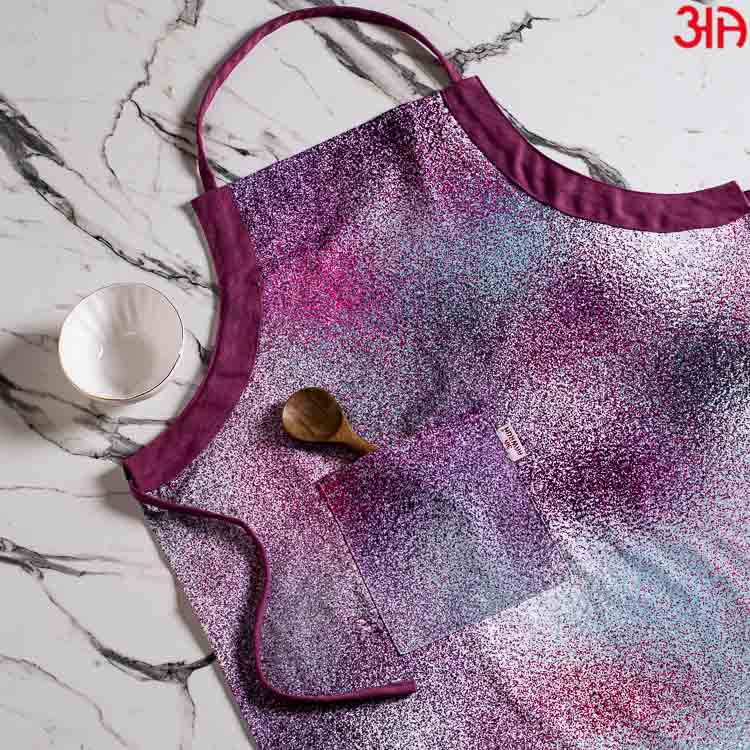 galaxy printed cotton apron2