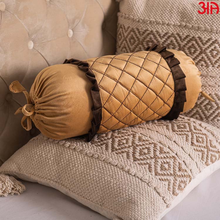 gold bolster cover