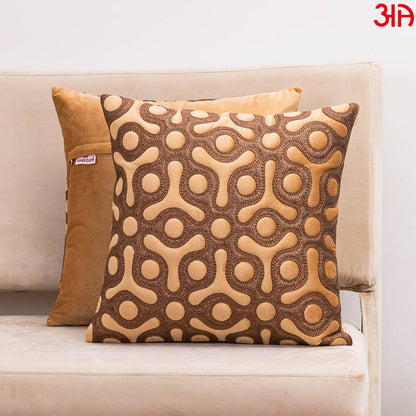 gold velvet emboss cushions