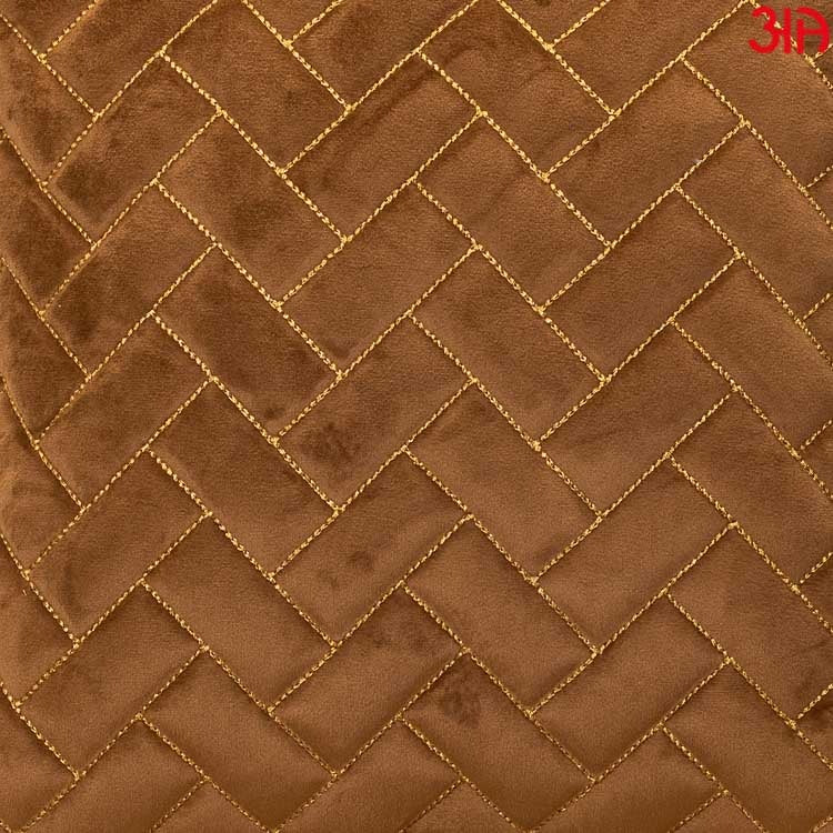 gold cushion cover with zig zag pattern3