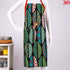 green abstract design apron