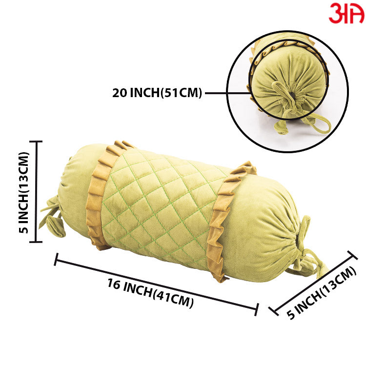 Green Bolster Cover Bedding