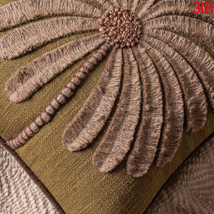 green jute palm tree cushion2