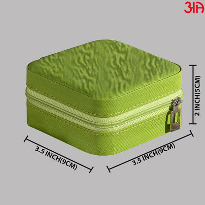 green color portable jewellery box