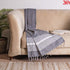 grey cotton throw for sofa