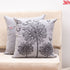 grey dandelion cushion cover