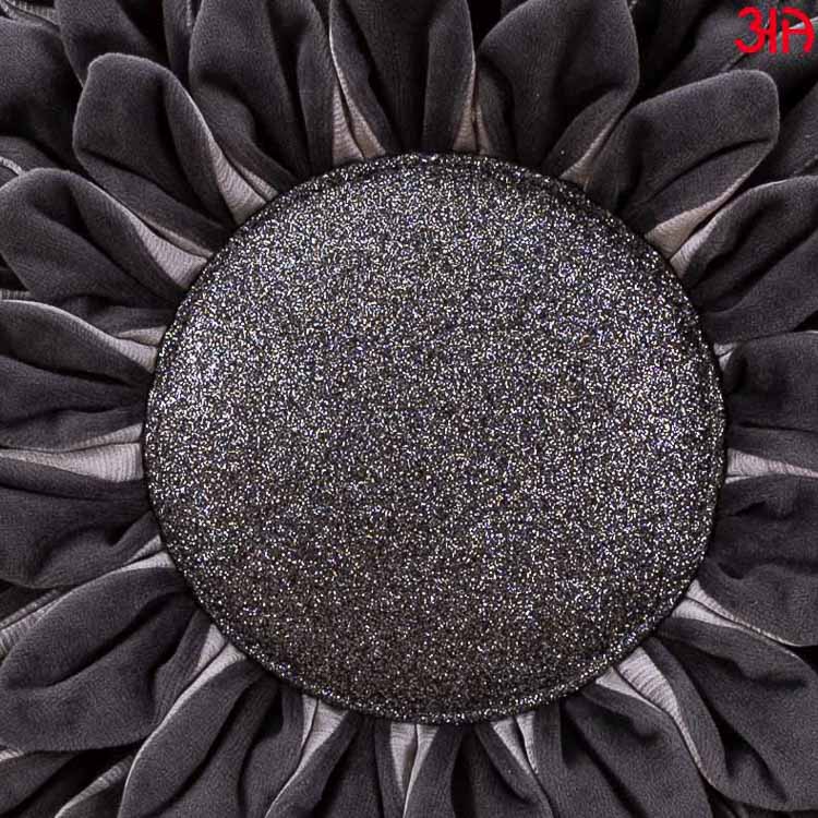 grey sunflower round cushion3