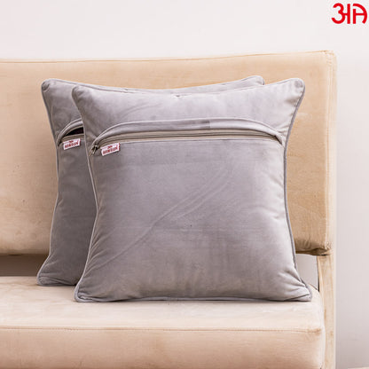 Grey Soft Velvet cushion covers4