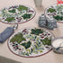 leaf design round table mat