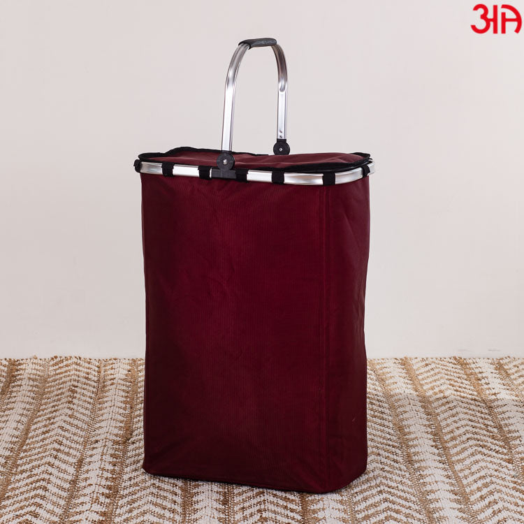 maroon laundry bag with handles2