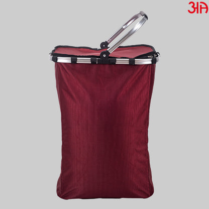 maroon laundry bag with handles3