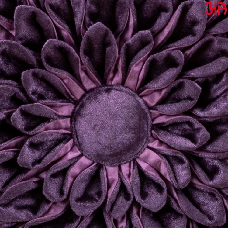 mauve sunflower cushion cover3