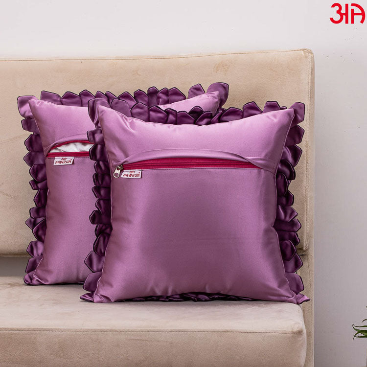 mauve sunflower cushion cover4