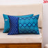 navy blue zig zag 12x18 cushion