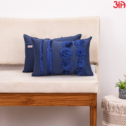 navy blue taffeta cushion cover2