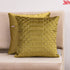 olive textured crochet cushion cover