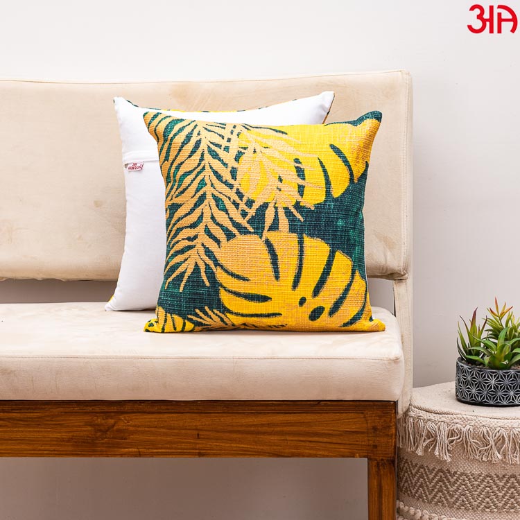 Palm Leaf print cushion cover2