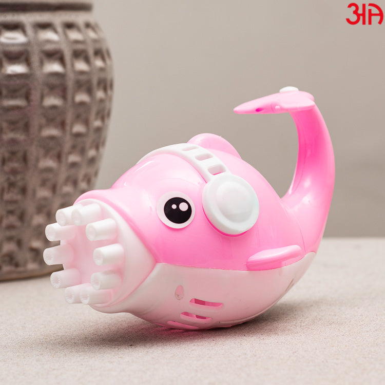 pink bubble gun toy for kids