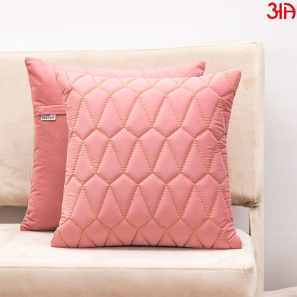 pink diamond design cushions