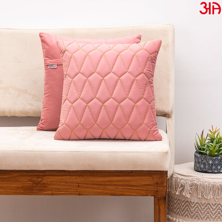 pink diamond design cushions2