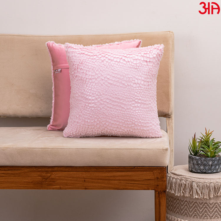 pink fish scale cushion cover2